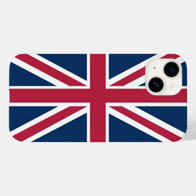 Britische Flagge Case-Mate iPhone 14 Hülle (Rückseite (Horizontal))