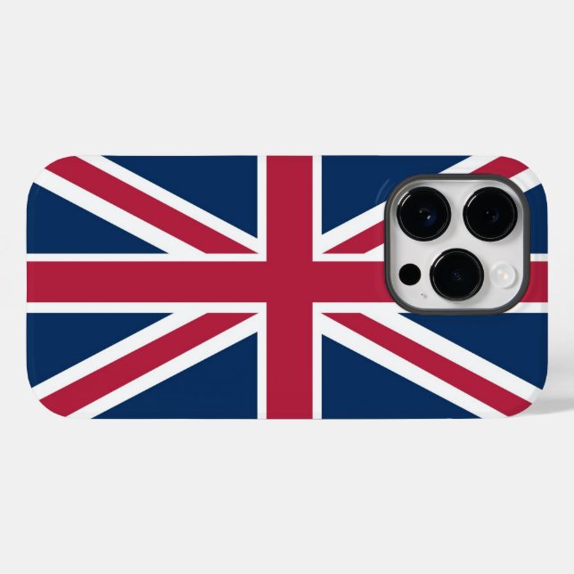 Britische Flagge Case-Mate iPhone 14 Pro Hülle (Rückseite (Horizontal))