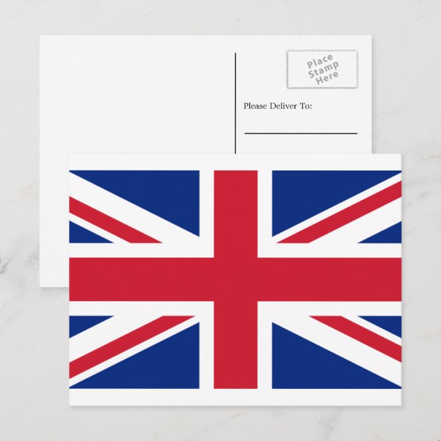 Britische Flagge, Flagge Nordirlands Postkarte (Vorne/Hinten)