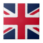 Britische Flagge Fliese<br><div class="desc">World Countries Flags - Union Jack English National Flag Digital Artwork</div>