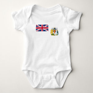 Britische Flagge für das Antarktis-Gebiet Baby Strampler
