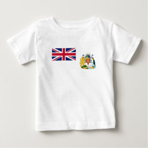 Britische Flagge für das Antarktis-Gebiet Baby T-shirt