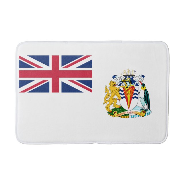 Britische Flagge für das Antarktis-Gebiet Badematte (Vorderseite)