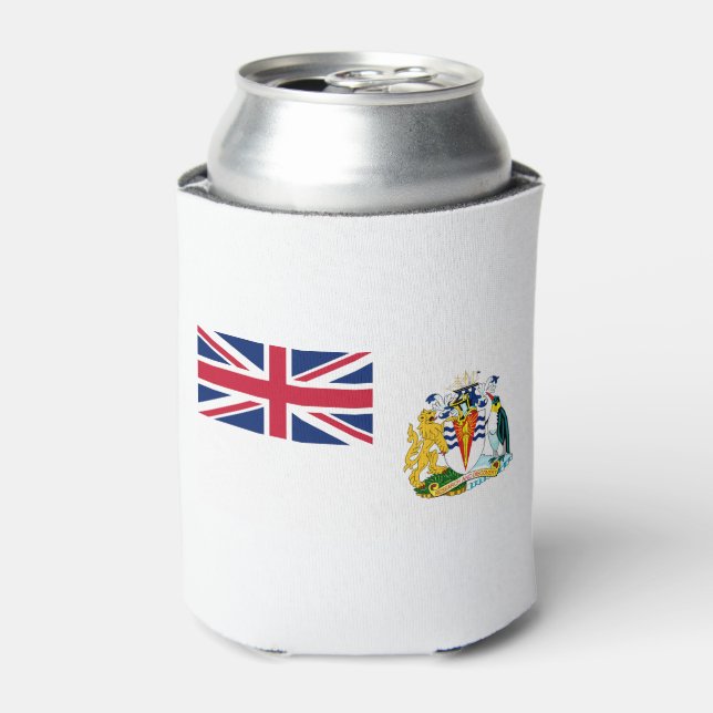 Britische Flagge für das Antarktis-Gebiet Dosenkühler (Kanne Vorderseite)