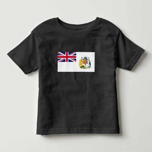 Britische Flagge für das Antarktis-Gebiet Kleinkind T-shirt (Vorderseite)