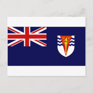 Britische Flagge für das Antarktis-Gebiet Postkarte