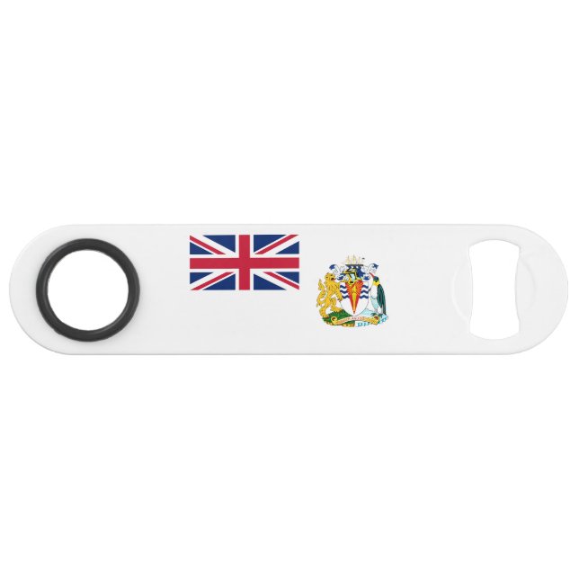 Britische Flagge für das Antarktis-Gebiet Speed Flaschenöffner (Vorderseite (Horizontal))