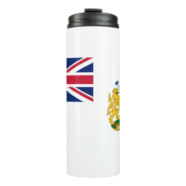 Britische Flagge für das Antarktis-Gebiet Thermosbecher (Vorderseite)