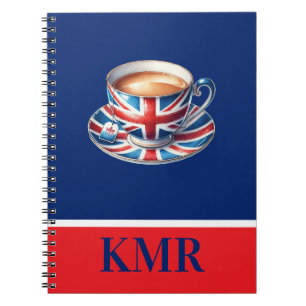 Britische Flagge für englisches Teacup Notizblock