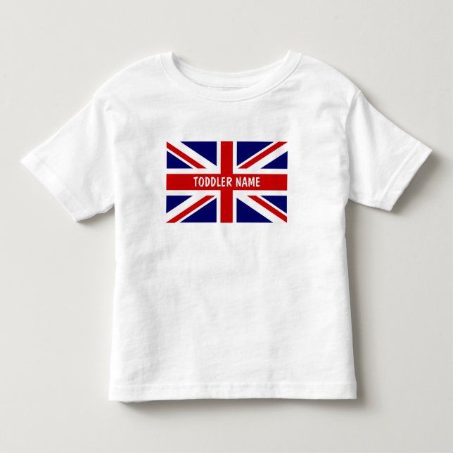 Britische Flagge für Kleinkinder im Shirt (Vorderseite)