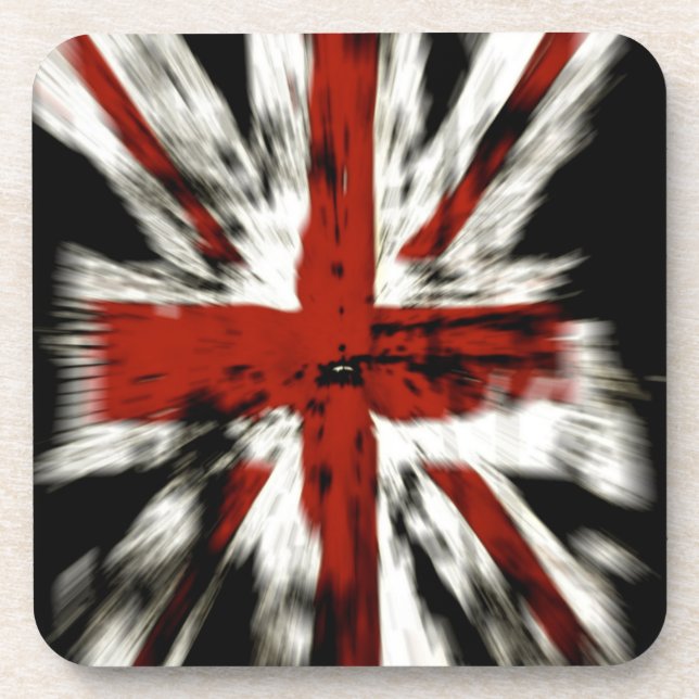 Britische Flagge Getränkeuntersetzer (Vorderseite)
