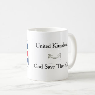 Britische Flagge God Save The King Tee / Kaffeetas Kaffeetasse