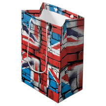 Britische Flagge Graffiti Kunst an der Britischen 