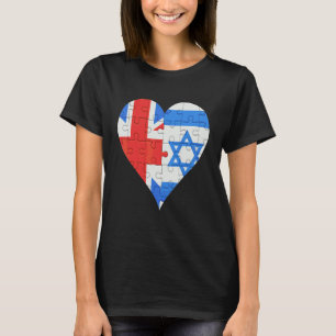 Britische Flagge Herz T-Shirt
