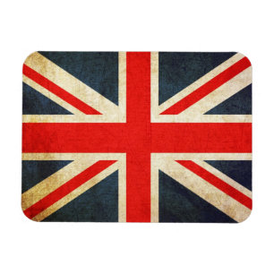 Britische Flagge in Grunge Magnet