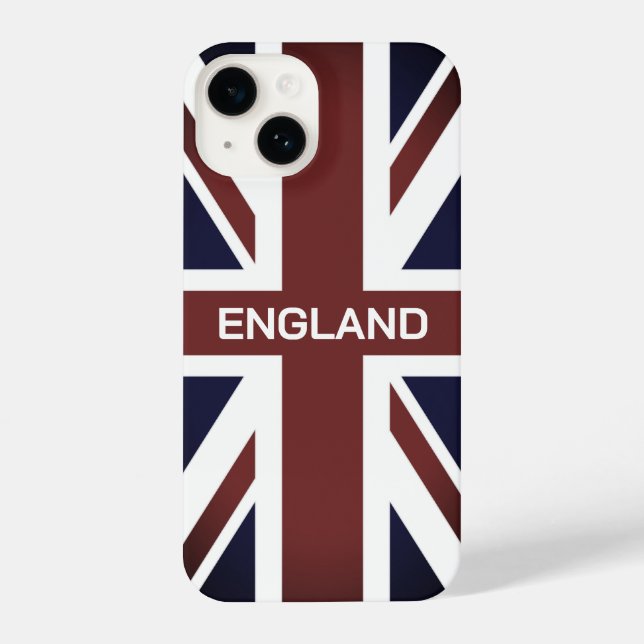 Britische Flagge individuelle Name iPhone 14 Fall iPhone 14 Hülle (Rückseite)