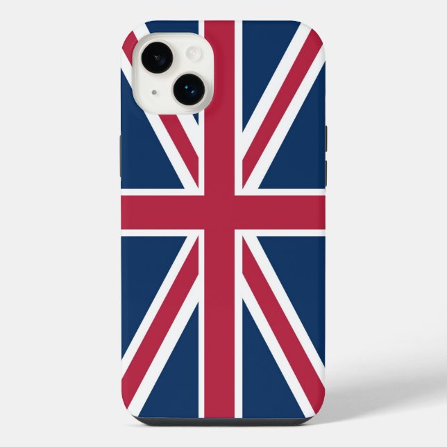 Britische Flagge iPhone 14 Plus Hülle (Rückseite)