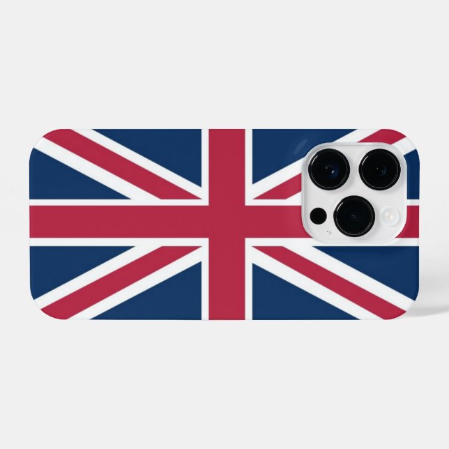 Britische Flagge iPhone 14 Pro Hülle (Rückseite (Horizontal))