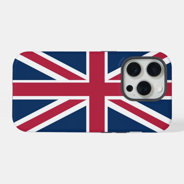 Britische Flagge iPhone 15 Pro Hülle (Rückseite (Horizontal))
