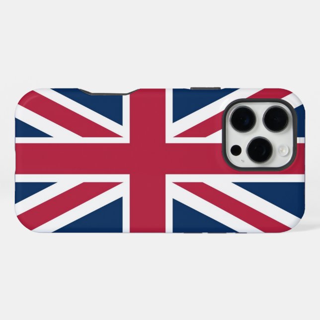 Britische Flagge iPhone 16 Pro Max Hülle (Rückseite (Horizontal))