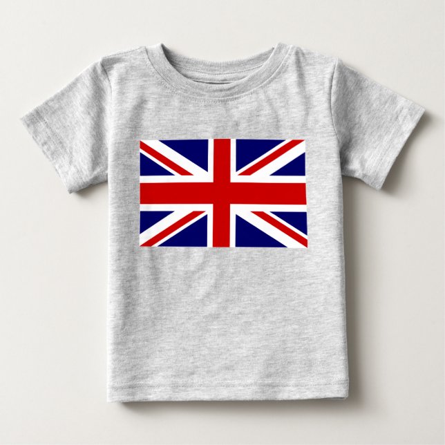 Britische Flagge Kinderkleidung | Design der Gewer Baby T-shirt (Vorderseite)
