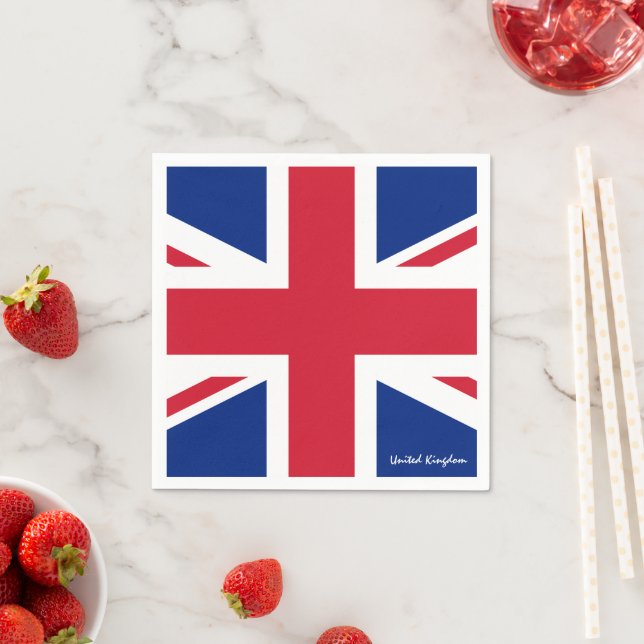 Britische Flagge Napkins, Vereinigtes Königreich/G Serviette (Beispiel)