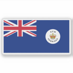 Britische Flagge New Hebrides, Vanuatu (1952-1980) Aufkleber
