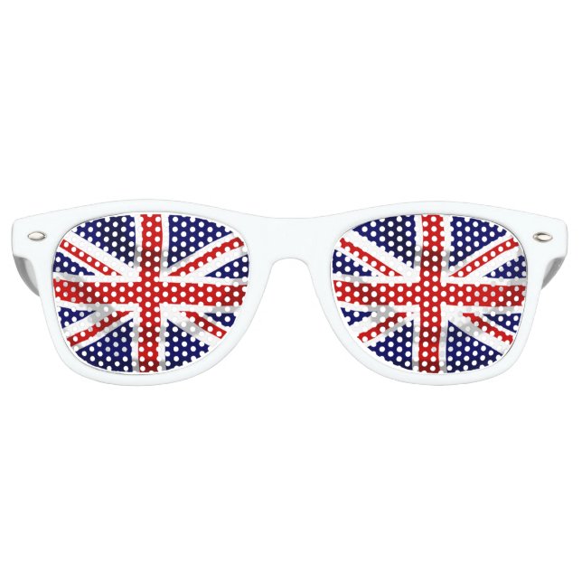Britische Flagge Partybrille (Vorderseite)