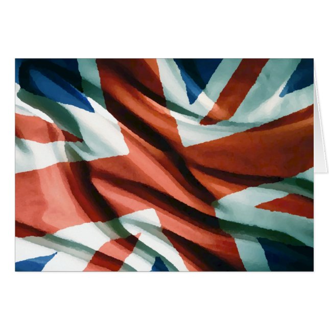Britische Flagge Pop Art (Vorderseite (Horizontal))
