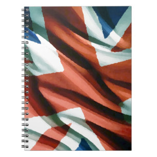 Britische Flagge Pop Art Notizblock