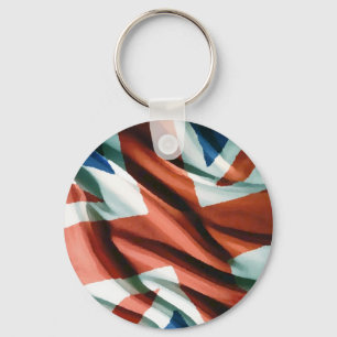 Britische Flagge Pop Art Schlüsselanhänger