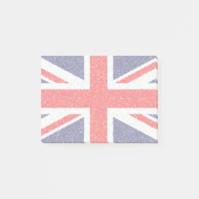 Britische Flagge Post-it Klebezettel (Vorderseite)