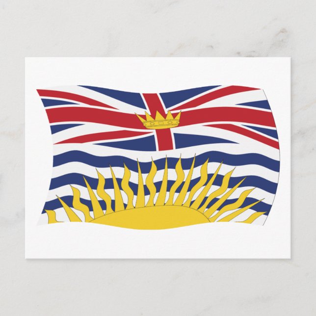 Britische Flagge - Postkarte (Vorderseite)