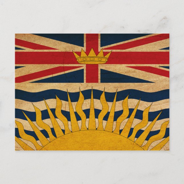 Britische Flagge Postkarte (Vorderseite)