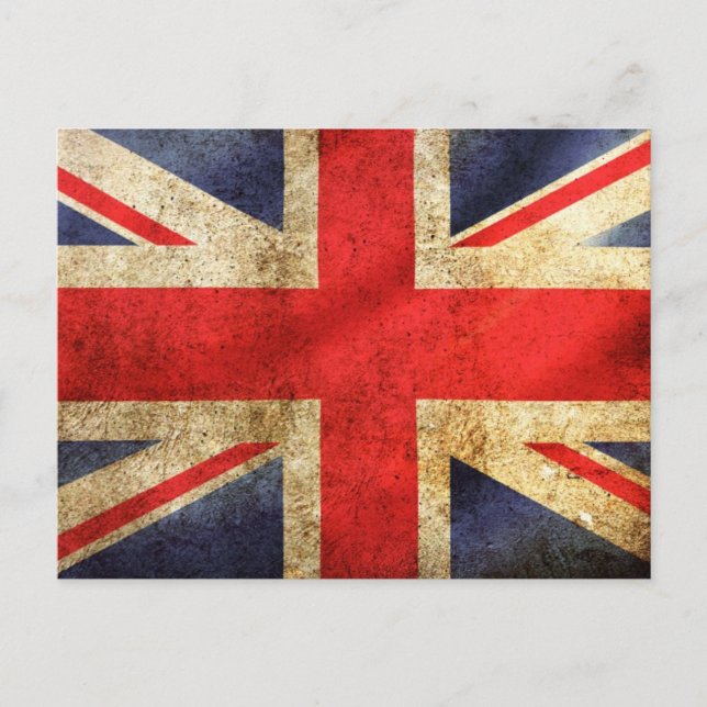 Britische Flagge Postkarte (Vorderseite)
