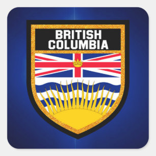 Britische Flagge Quadratischer Aufkleber