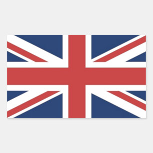 Britische Flagge Rechteckiger Aufkleber