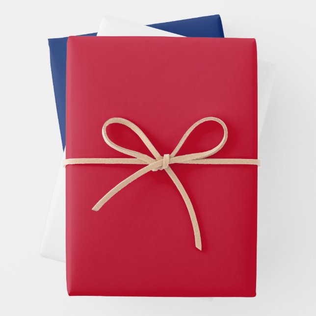 Britische Flagge Rotes Weiß und Blau Geschenkpapier Set (Beispiel)