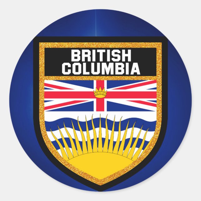 Britische Flagge Runder Aufkleber (Vorderseite)