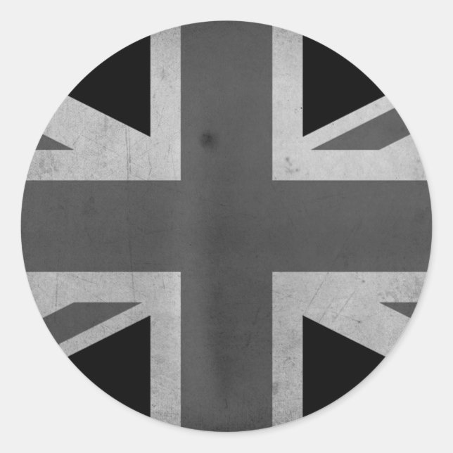 Britische Flagge Runder Aufkleber (Vorderseite)