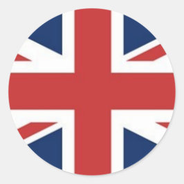 Britische Flagge Runder Aufkleber