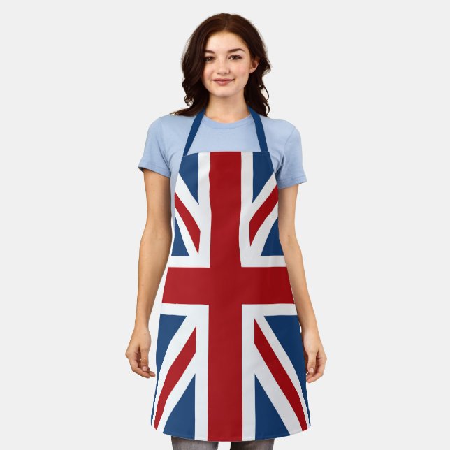 Britische Flagge Schürze (Getragen)