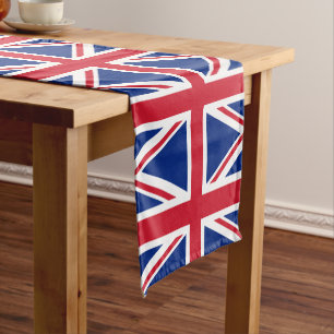 Britische Flagge & Sport Gewerkschaft Jack Hausdek Kurzer Tischläufer