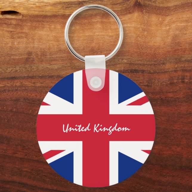 Britische Flagge, Union Jack - britische Mode Schlüsselanhänger (Vorderseite)