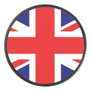 Britische Flagge Vereinigtes Königreich England Eishockey Puck