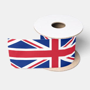 Britische Flagge & Vereinigtes Königreich Reiseur Satinband