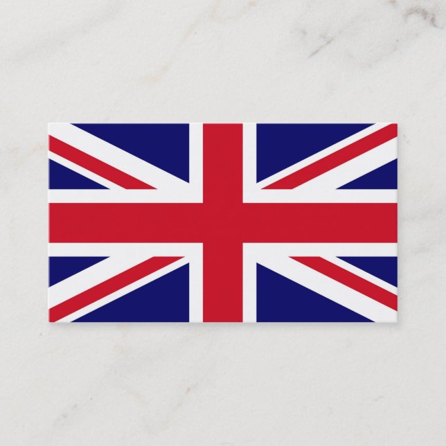 Britische Flagge Visitenkarte (Vorderseite)