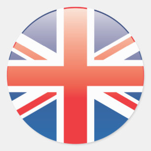 Britische Flaggen-Aufkleber #2 Runder Aufkleber