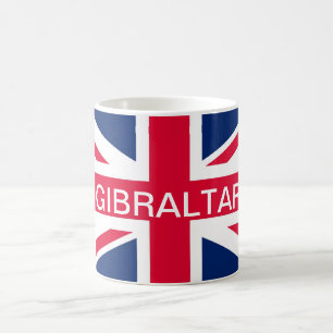 Britische Flaggen-Gibraltar-Tasse Kaffeetasse