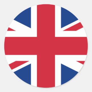 Britische Flaggenaufkleber Runder Aufkleber